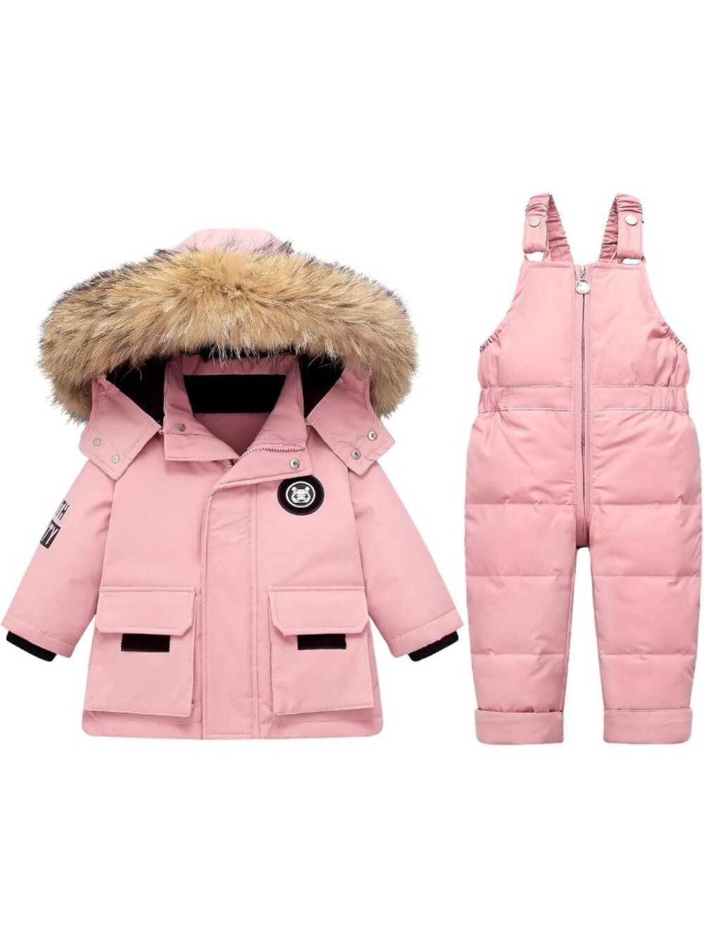 Cozy Toddler Snowsuit Set - Winter Coat, Bib, Snow Pants & Jacket for Kids